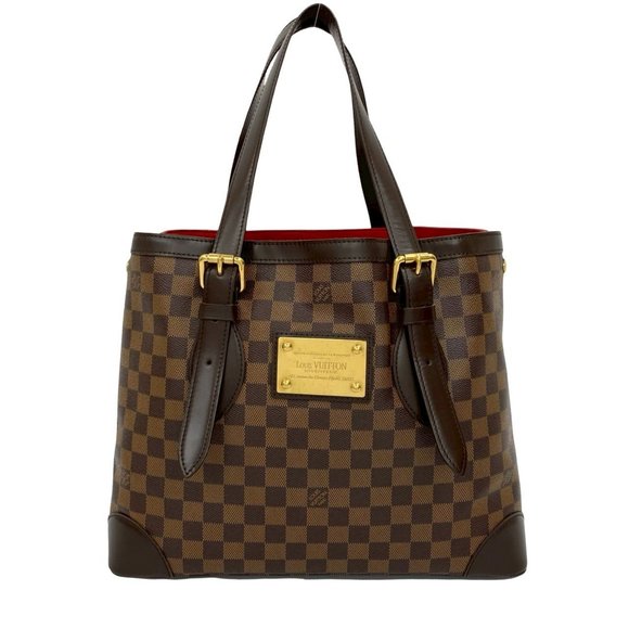 LOUIS VUITTON Brown Damier Leather Tote Bag - Picture 1 of 10
